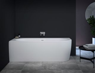 Акриловая ванна Cezares Slim Corner левая 179x79см белый SLIM CORNER-180-80-60-L-W37-SET